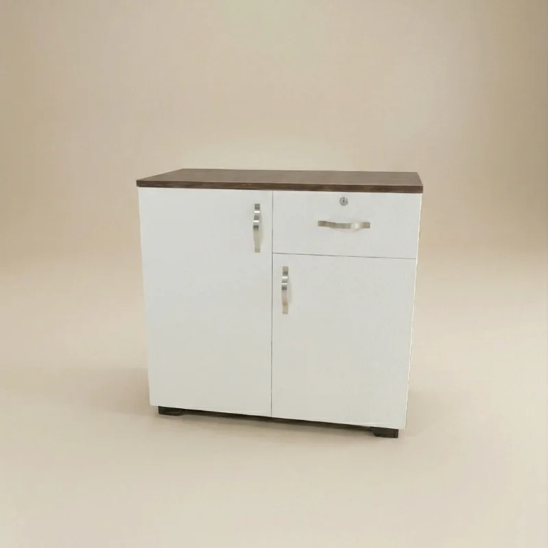 Ensemble Bureau ZENITH – 3 Pièces Exécutives avec Rangements Blanc – Image 3
