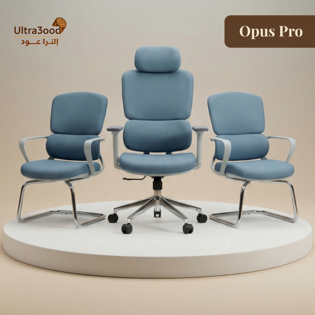 Ensemble Chaises de Bureau Noires Premium Direction et Visiteur – Image 3